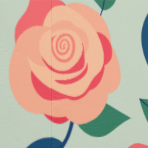 Rose Bud Floral Print Peach Shades Blume Muster Tapete