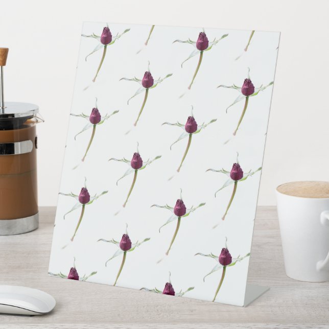 Rose Buds,  Sockelschild (In Situ)