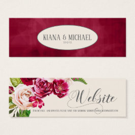 Rose Burgund/Cream Wedding Website ID584