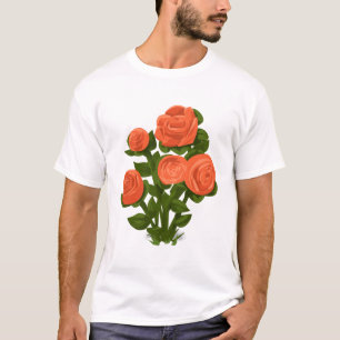 Rose Bush Rose Orange Blume Rose Garden Floral. T-Shirt