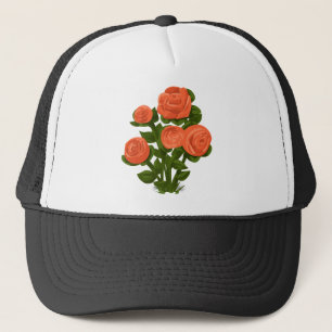 Rose Bush Rose Orange Blume Rose Garden Floral. Truckerkappe
