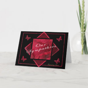 Rose-Butterfly-Beileid - anpassen Karte