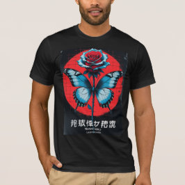 ROSE BUTTERFLY T SHIRT