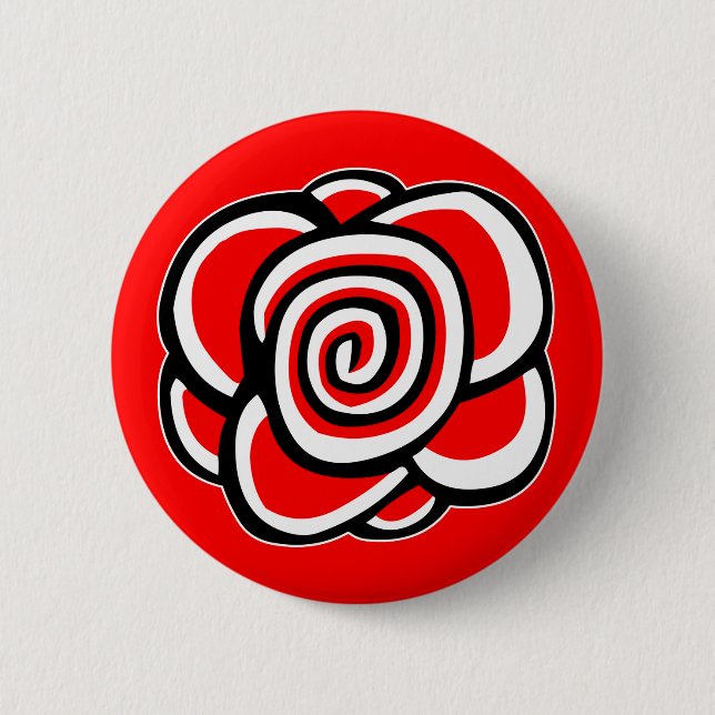 Rose Button (Vorderseite)