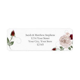 Rose Cabernet Rot und Dusty Blush