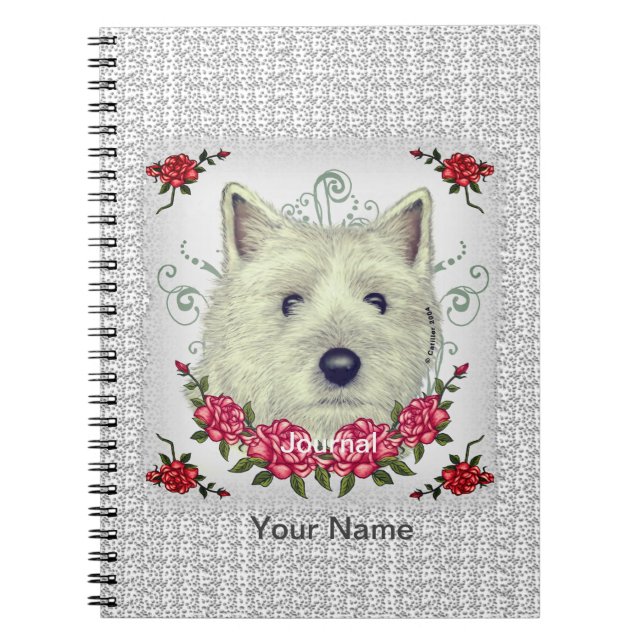 Rose Cairn Terrier Notizblock (Vorderseite)