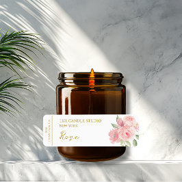 Rose Candle Label