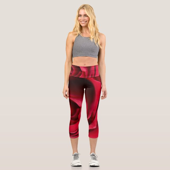 Rose Capri Leggings (Vorderseite)