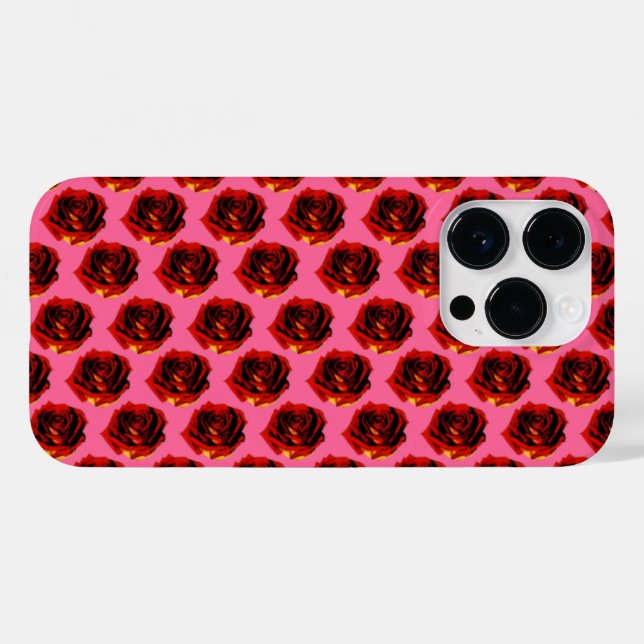 Rose Case-Mate iPhone Hülle (Rückseite (Horizontal))