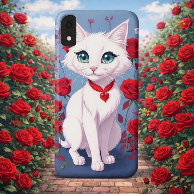 Rose Cat Case-Mate iPhone Hülle ("Enchanted Garden Vibe")