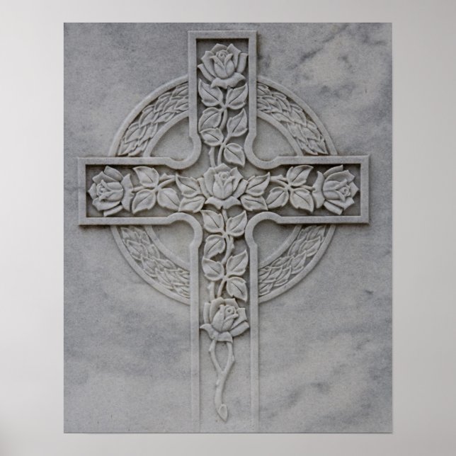 Rose Celtic Cross 16x20 Poster (Vorne)