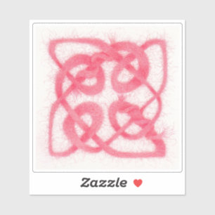 ROSE CELTIC KNOT 4" Vinyl Sticker