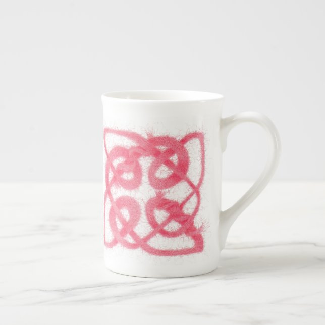 ROSE CELTIC KNOT Knochen China Tasse (Rechts)