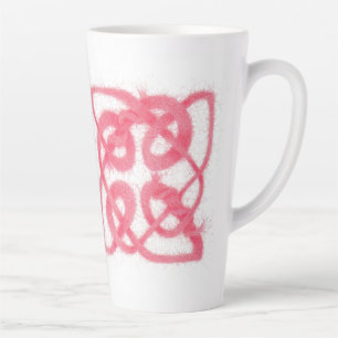 ROSE CELTIC KNOT Tall Latte Tasse