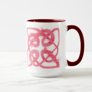 ROSE CELTIC KNOT Tall Maroon Combo Tasse