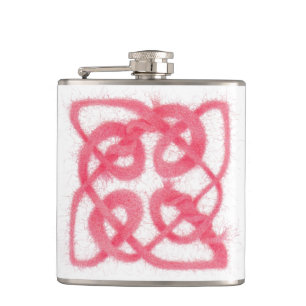 ROSE CELTIC KNOT Vinyl Wrackkolben Flachmann