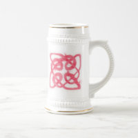ROSE CELTISCHER KNOTEN Weiß & Gold Stein