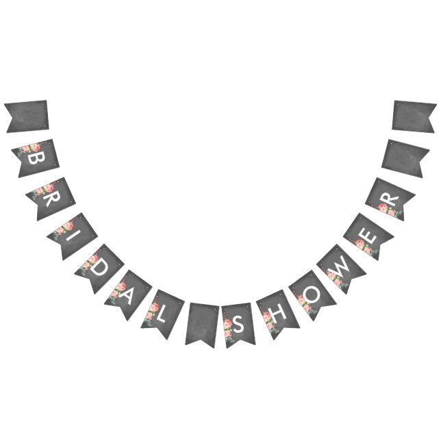 Rose Chalkboard Brautparty Banner (Alle)