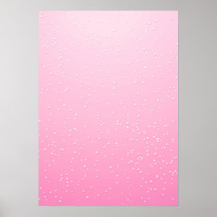 Rosé Champagner mit winzigen Blasen Hintergrund Ku Poster