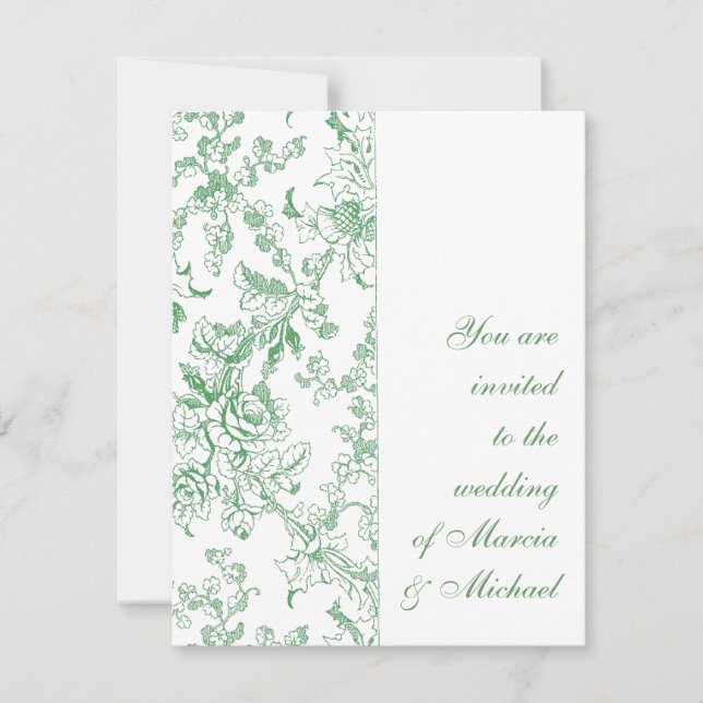 Rose Chintz Floral Pattern Einladung (Vorderseite)