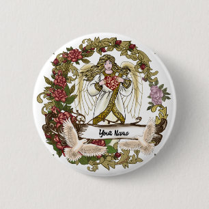 Rose Christlich Angel Button