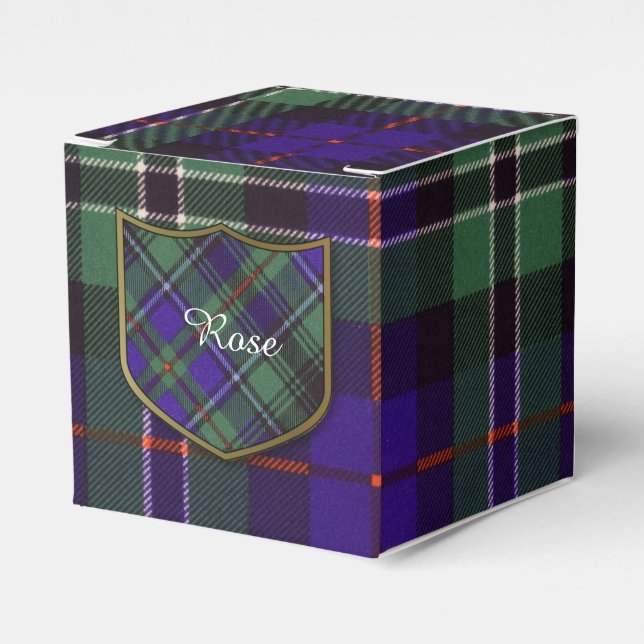Rose Clan Kariert Scottish tartan Geschenkschachtel (Vorderseite)