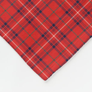 Rose Clan Tartan Rot Kariert Fleecedecke