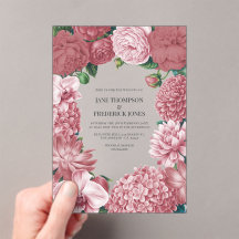 Rosé Clay, Terra Pink & Peony Smoke Floral Wedding