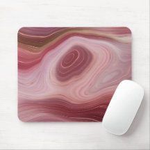 Rose Clay und Silt Agate Mousepad