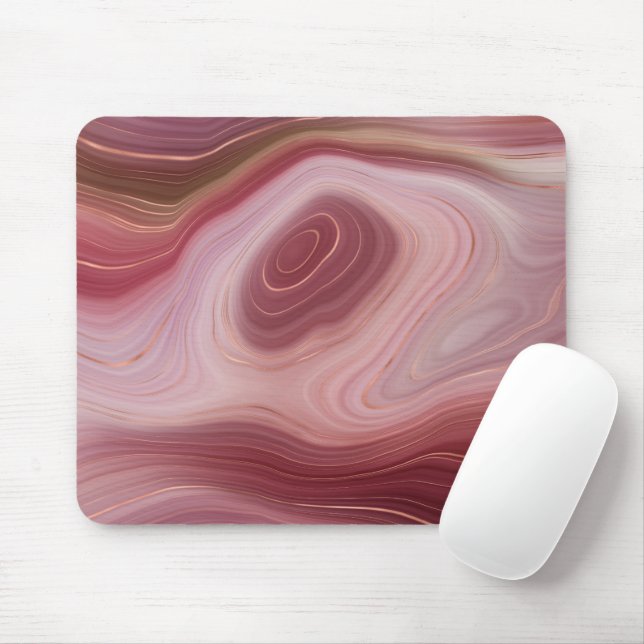 Rose Clay und Silt Agate Mousepad (Mit Mouse)