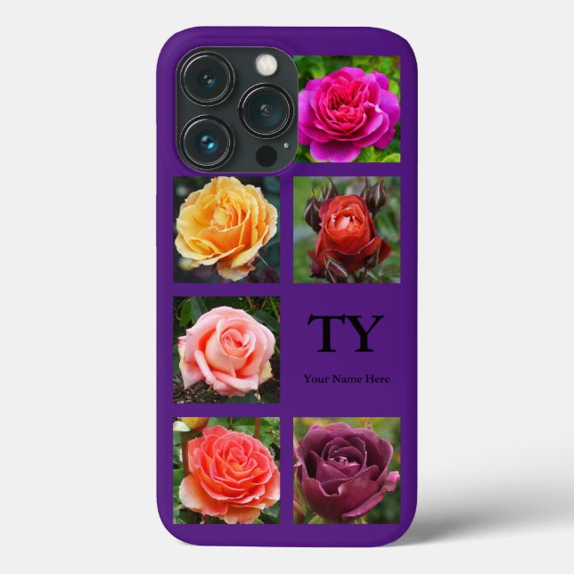 Rose Collage #1-3 iPhone 13 Pro Fall Case-Mate iPhone Hülle (Rückseite)