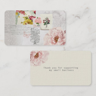 Rose Collage Business dank Karte