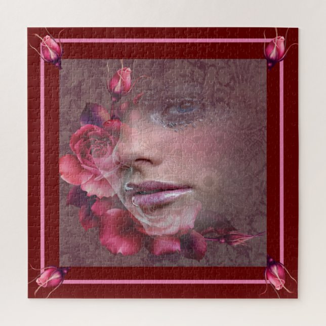 Rose Colored Beauty Puzzle (Vertikal)