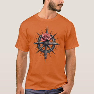 Rose Compass of Mystique - Tattoo - Style Symbol T-Shirt