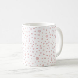 Rose Confetti Wasserfarbe Dots Klassische Tasse