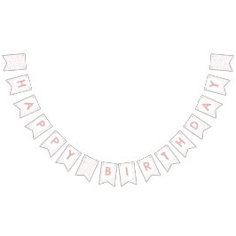 Rose Confetti Wasserfarben Dots Jagdflagge Wimpelkette