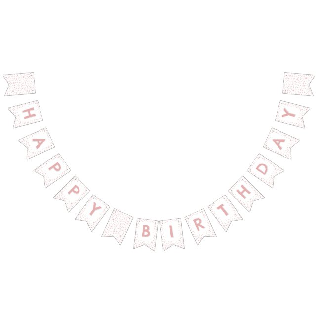 Rose Confetti Wasserfarben Dots Jagdflagge Wimpelkette (Alle)