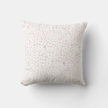 Rose Confetti Wasserfarben Dots Throw Kissen