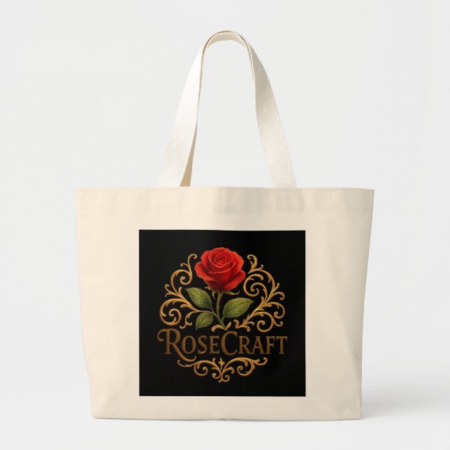Rose Craft Blumen-Taschentüte Jumbo Stoffbeutel (Vorne)