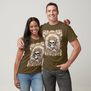 Rose Cranium und Herbst Jugendstil T-Shirt