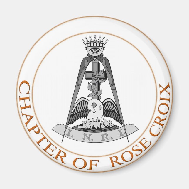 Rose Croix Symbol Magnet (Vorne)