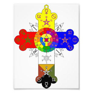 Rose Cross Lamen Fotodruck