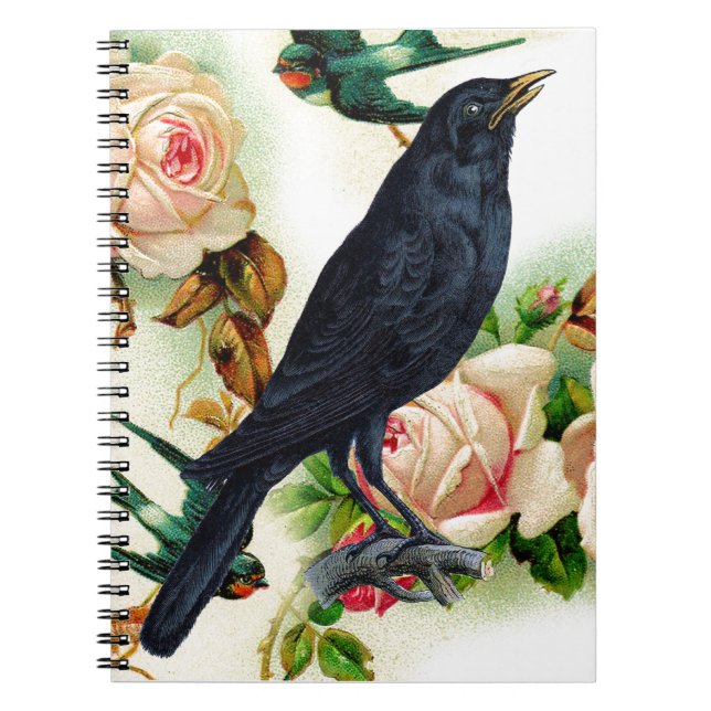 Rose Crow Mut Notebook Notizblock (Vorderseite)