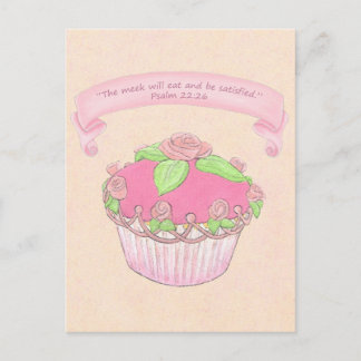 Rose Cupcake~Good Gift Scripting Postcard Drucken Postkarte