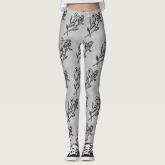 Rose & Daisy Grau Leggings