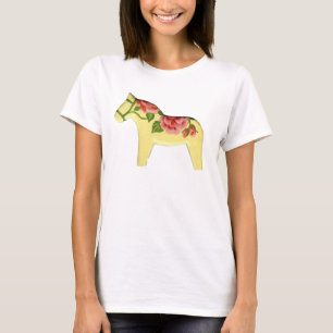Rose dala Pferd Shirt