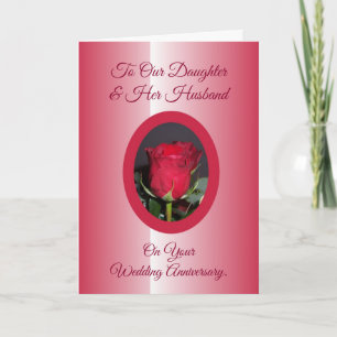 Rose Daughter Husband Personalisierter Jahrestag Karte