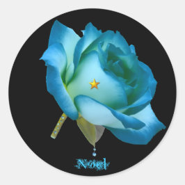 Rose de Weihnachten - Aufkleber