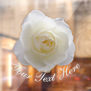Rose Decal Personalisierte Rose Fensterverkleidung Fensteraufkleber