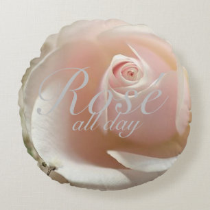 Rose Den ganzen Tag Rundes Kissen